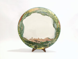 Piatto in ceramica "Paesaggio Perugia 360°"
