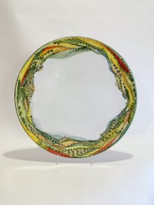 immagine Piatto in ceramica "Campagna umbro-toscana 360°"