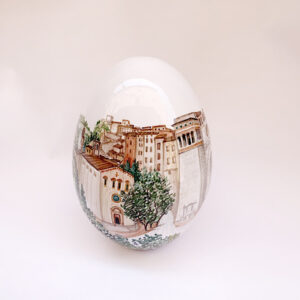 Uovo in ceramica "Perugia"
