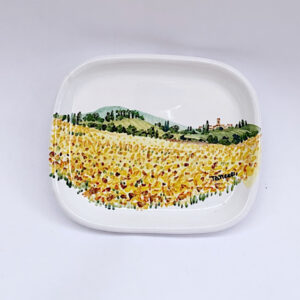 Piattino in ceramica "girasoli"