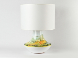 Ceramic Lamp “Umbrian-Tuscan Countryside”