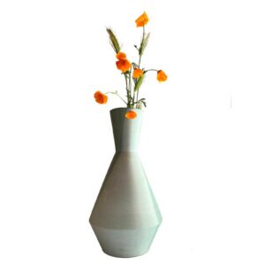 Vaso in ceramica "Carta da zucchero" dipinto a mano