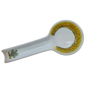 Poggia mestolo Girasoli in ceramica dipinta a mano Poggia mestolo Girasoli in ceramica dipinta a mano da Materia Ceramica