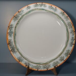 Piatto in ceramica "Alberi" dipinto a mano