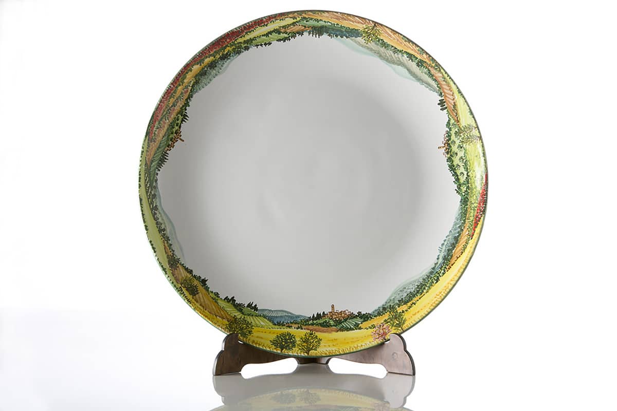 Round serving plate “Landscape”